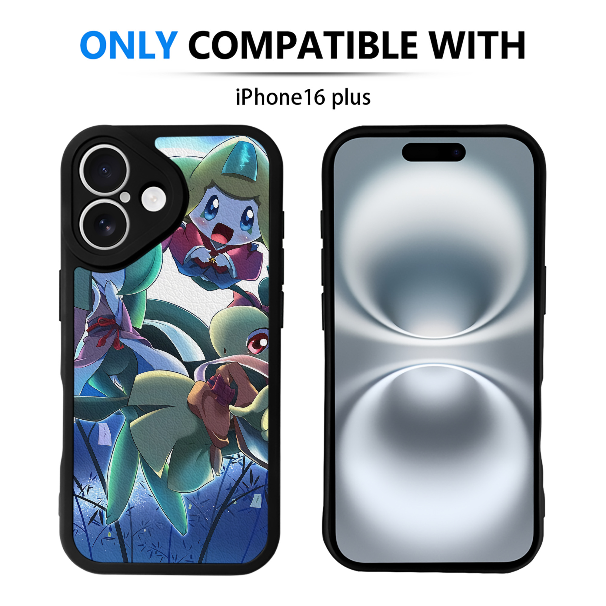 （画像用） ポケットモンスター Pokémon 【iPhone 16シリーズ対応】シリコンスマホケース（レザー調） 材質：シリコン